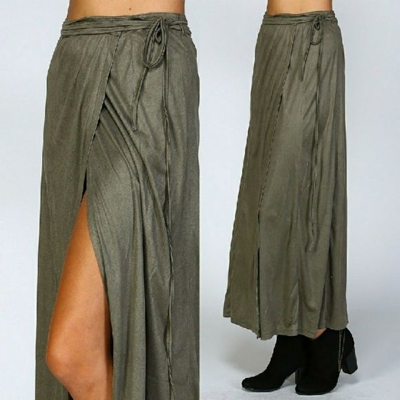 🎉🎉HP🎉🎉11/06🎉🎉🌿🍁ULTRA SUEDE MAXI SKIRT🍁 - Picture 2 of 9